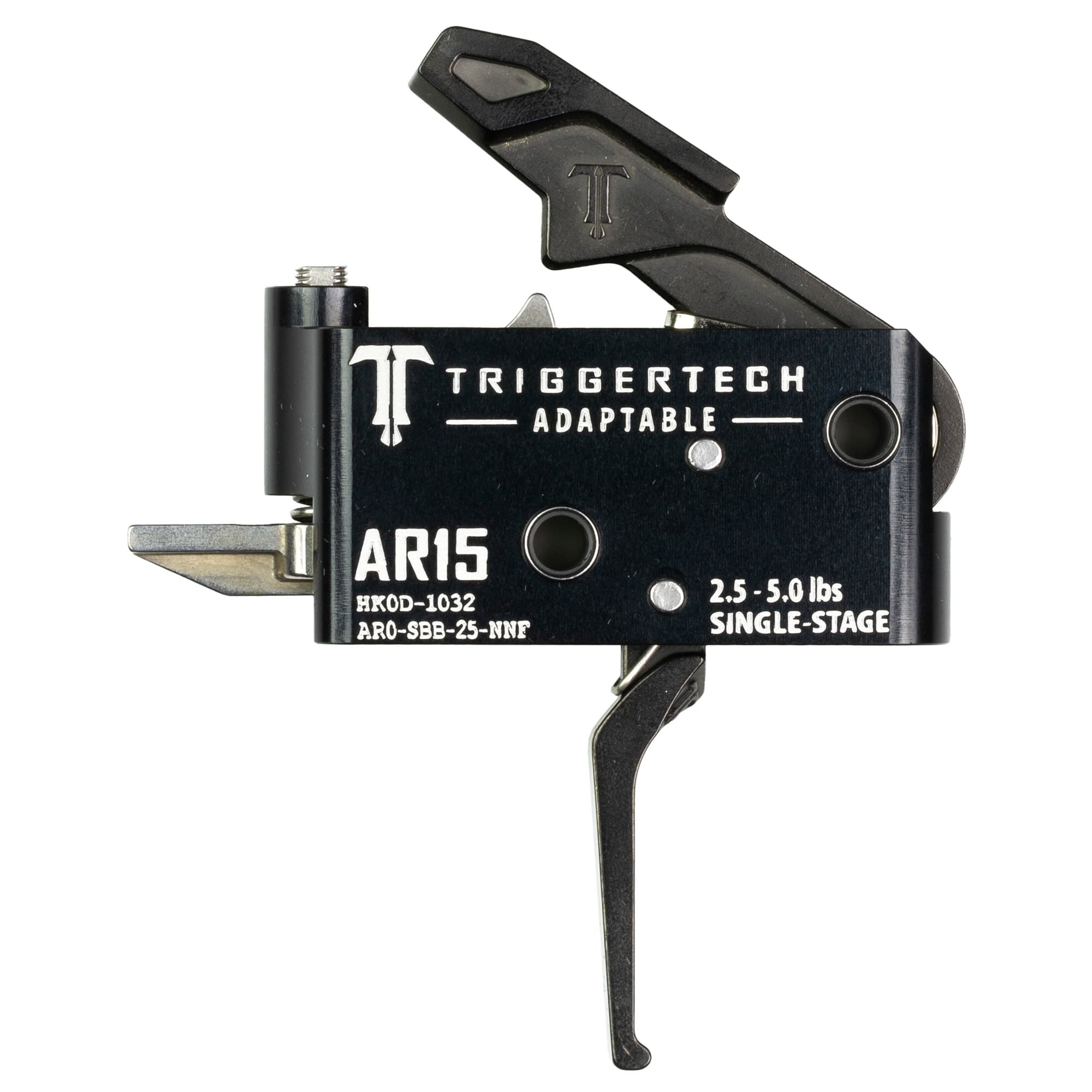 TriggerTech Adaptable Flat Single-Stage Adjustable Trigger 2.5-5.0 lbs for AR-15