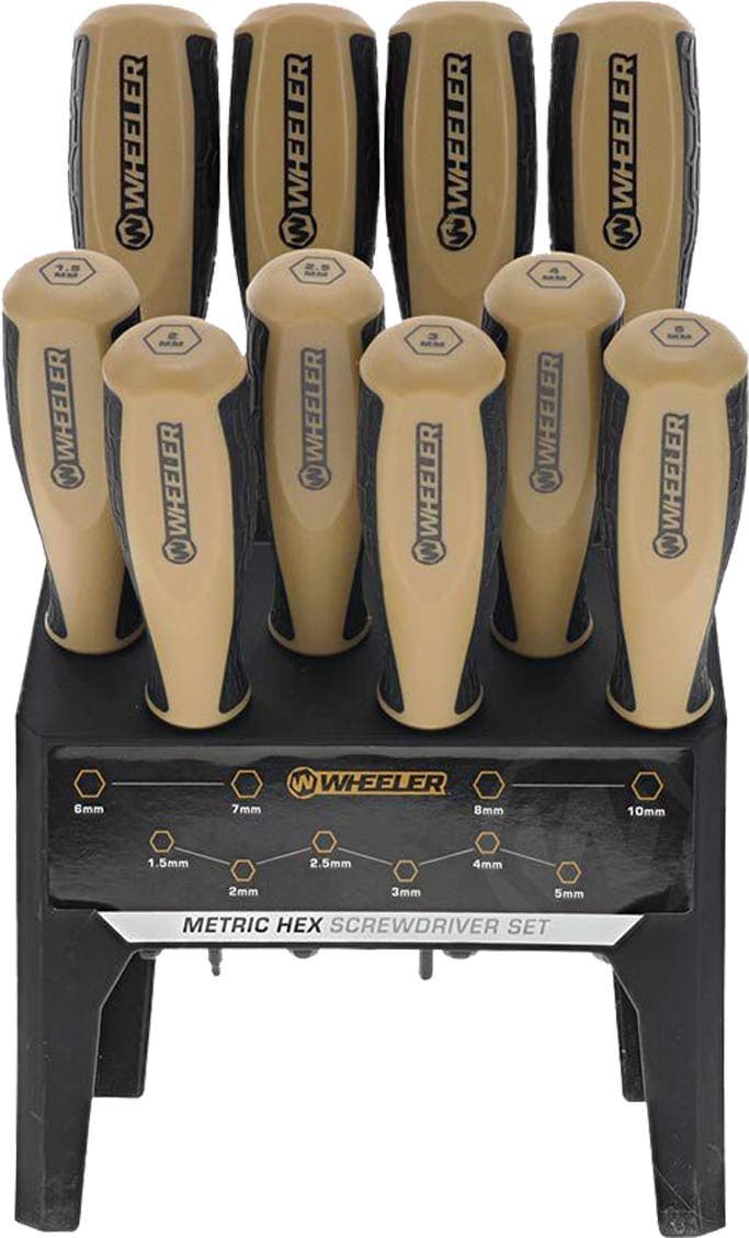 WHEELER 10PC METRICHEX BENCH DRIVSET