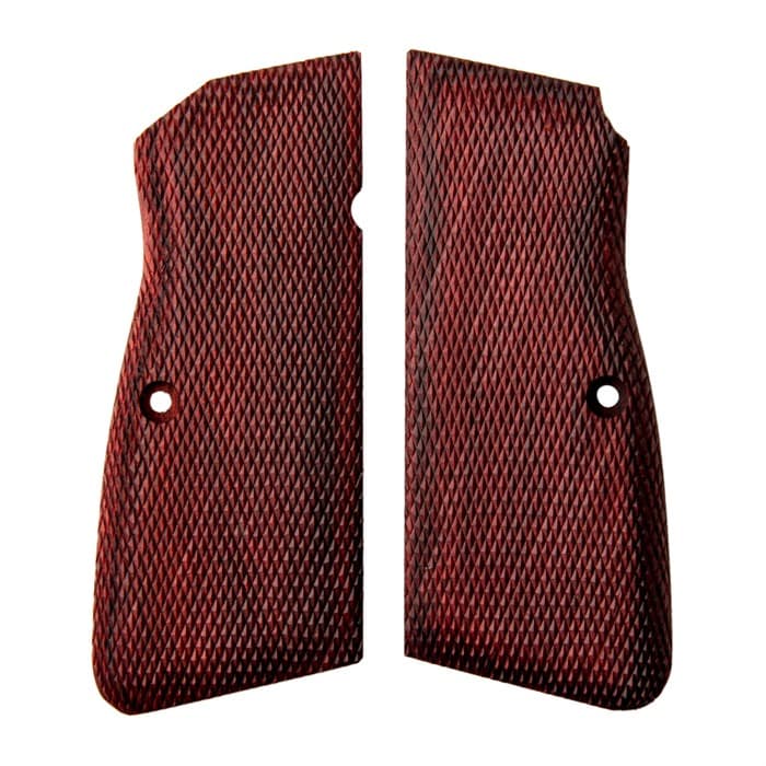 Navidrex Grips Browning Hi Power Rosewood Red Checkered Traditional Fit