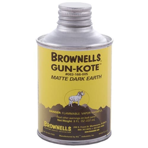 GUN-KOTE OVEN CURE GUN FINISH MATTE DARK EARTH 8OZ