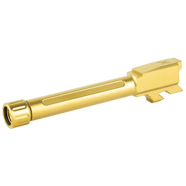 True Precision Gold Titanium Nitride Threaded Barrel for Glock 48 9mm Luger