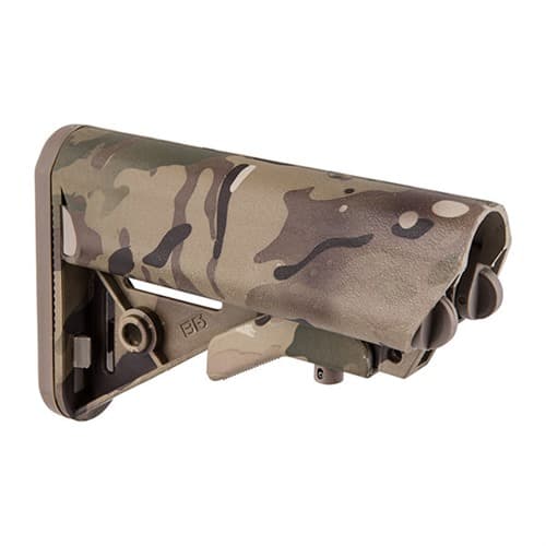 B5 Systems AR-15 Enhanced SOPMOD Stock Collapsible Mil-Spec Multi-Cam