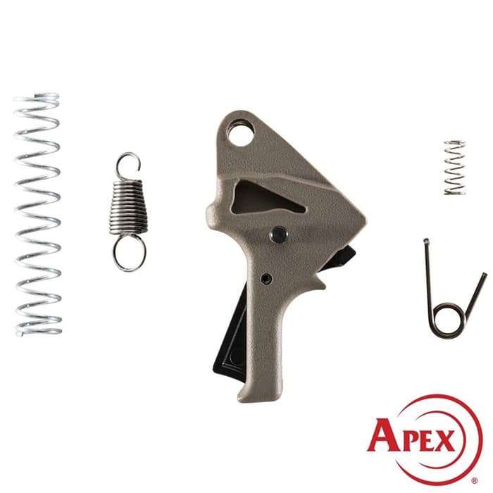 Apex Tactical S&W SDVE Flat Faced Action Enhancement Kit Flat Dark Earth