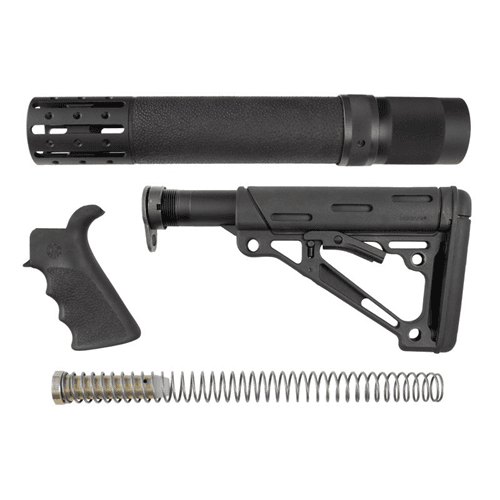 Hogue 15078 OverMolded Stock Kit Black Synthetic for AR-15, M16 Includes Rifle Length Forend & Finger Groove Grip