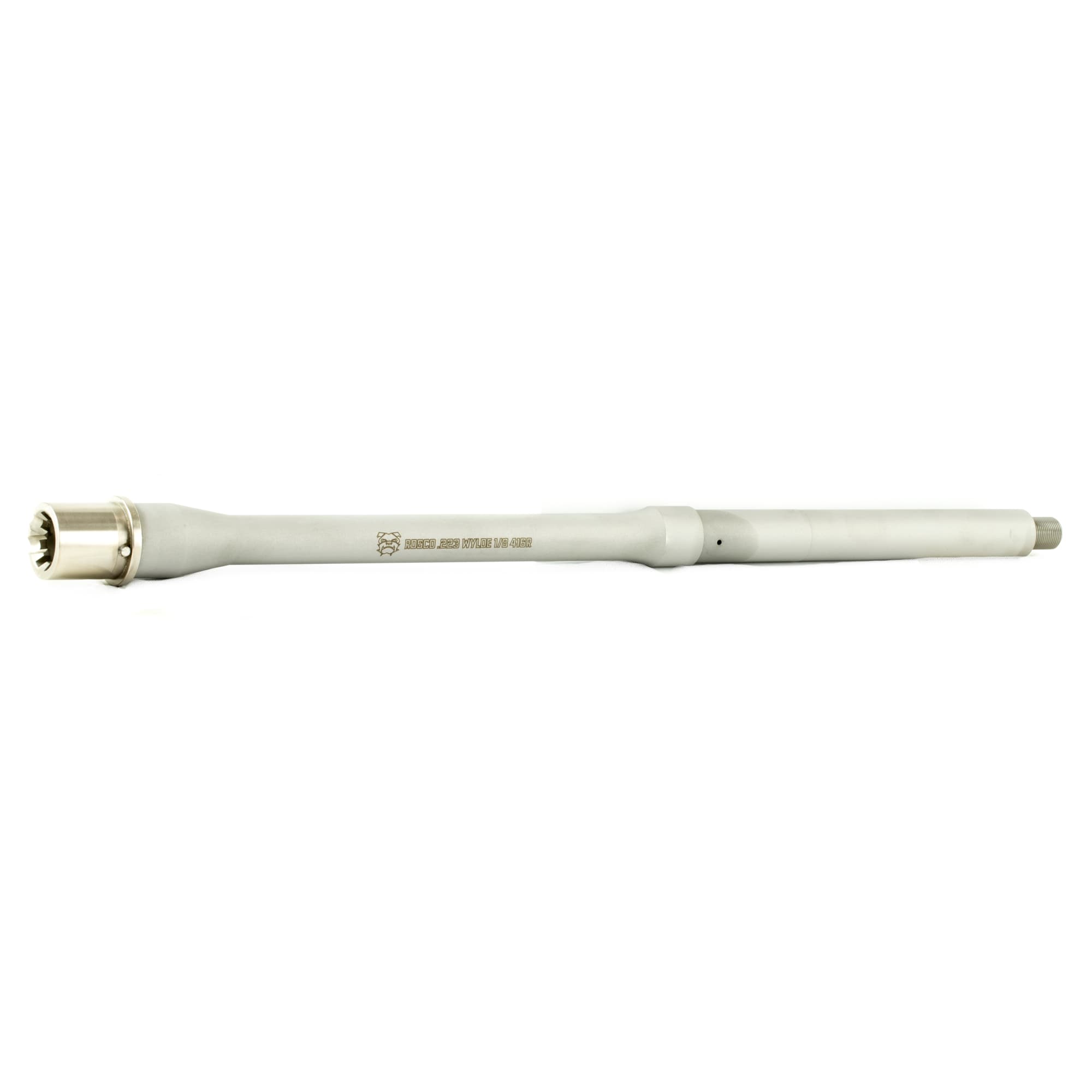 Rosco Manufacturing Rosco PB BBL 16 inch Silver Bead Blasted 223 Wylde 1 8 Twist