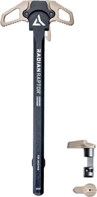 Radian Weapons R0299 Raptor  Charging Handle & 45/90 Talon Safety, FDE, Ambi Controls, Fits Mil-Spec AR-15/M16 Platform