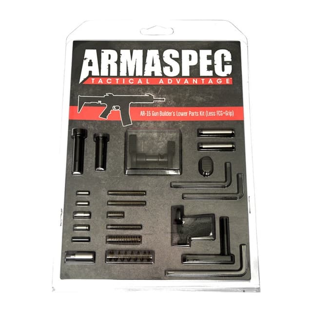 Armaspec Arm151-blk Gun Builder's Lower Parts Kit Ar-15 .223/5.56