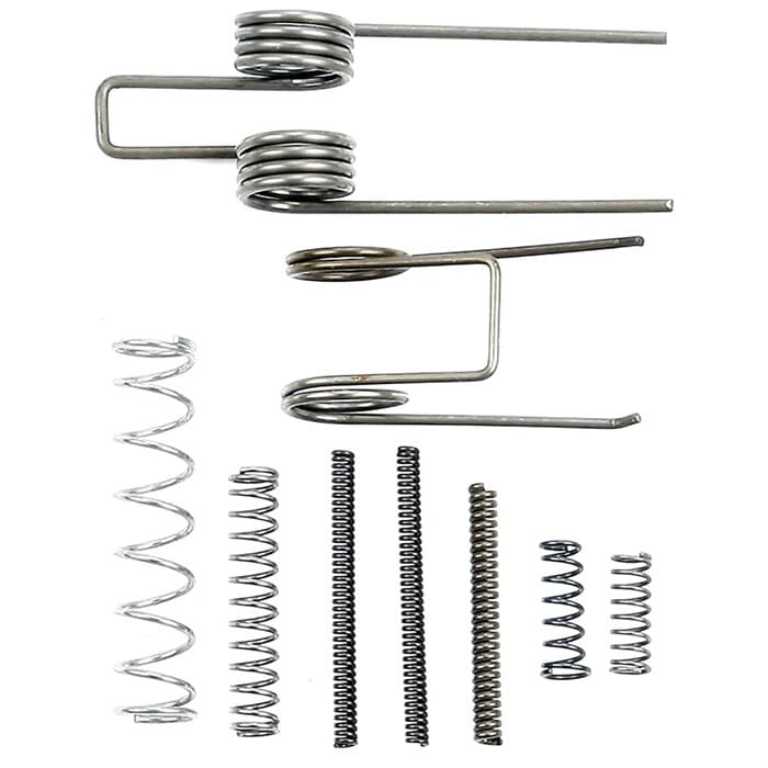 Ergo Grips AR15 Lower 9 Piece Spring Kit Silver Model 4612