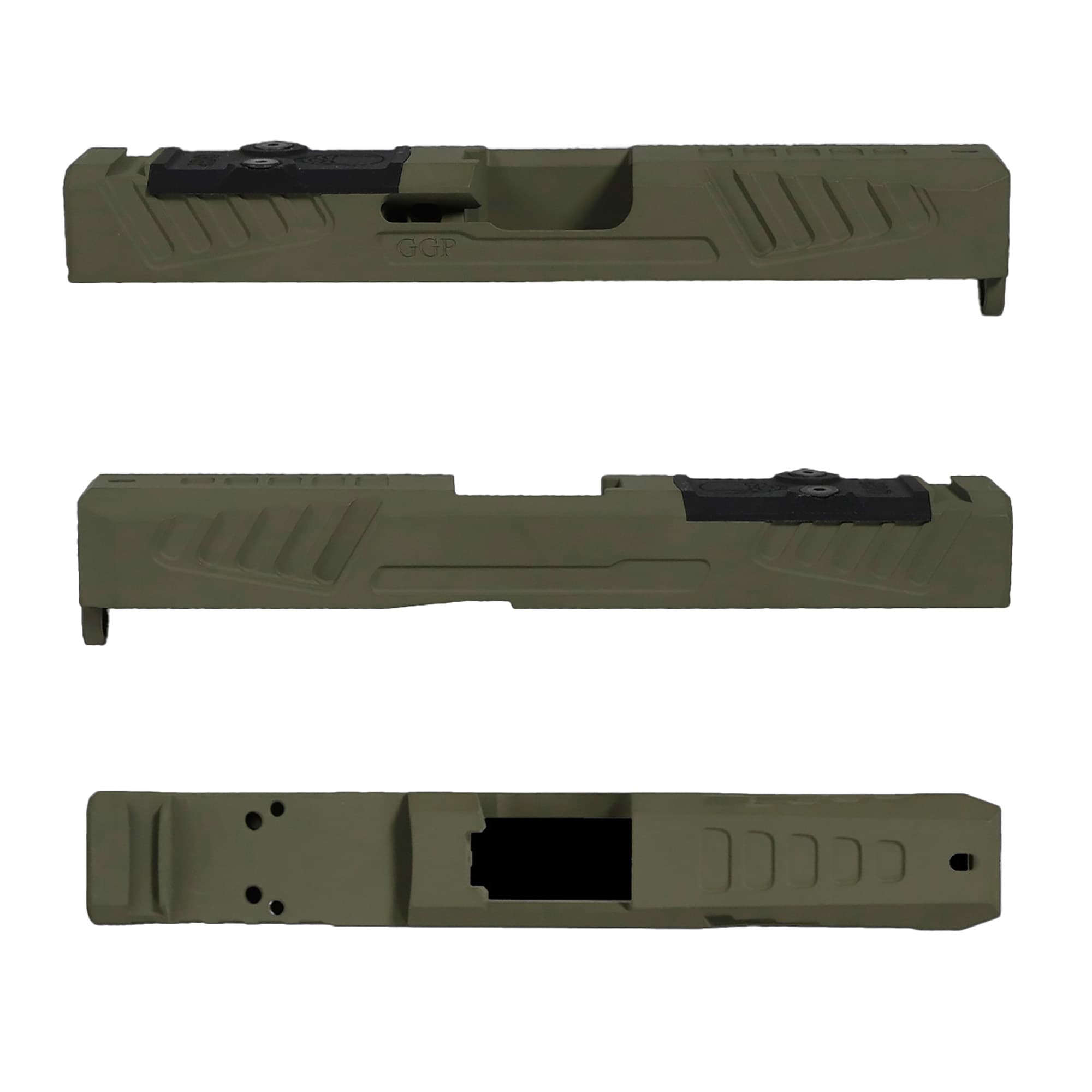 Grey Ghost Gear GGP Slide Glock 19 Gen5 RMR DPP V5 Olive Drab Cerakote