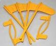 Mtm CFP Pistol Rifle Chamber Indicator Flags Yellow 8 Pack Semi Auto BoltAction