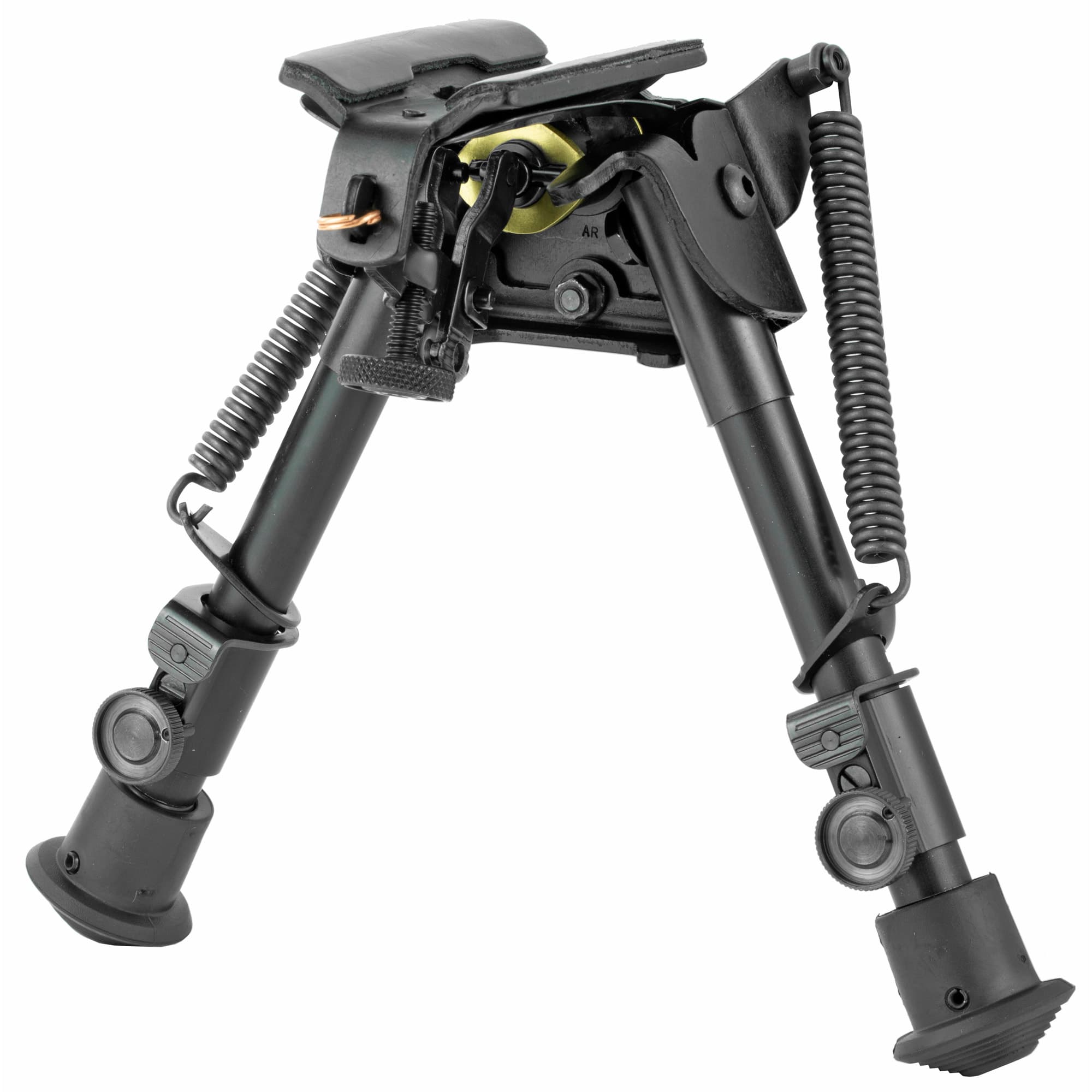 Harris Bipods BRS Swivel BR Swivel Stud, 6-9", Black Steel/Aluminum, Rubber Feet