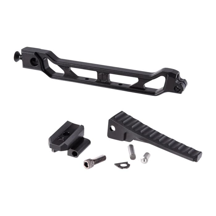 Jmac Customs 8 Inch Raised Arm Bar With Folding Buttplate For 5.5mm Foldi