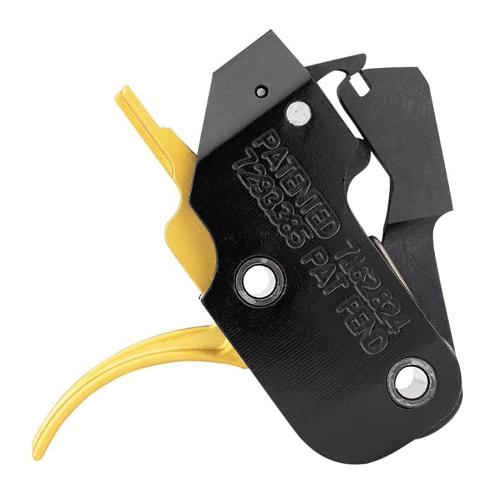 American Trigger Corporation Ar-15 Gold Fixed Curved Trigger 5.56mm