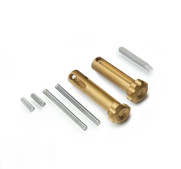 Lantac Ultimate Takedown Pin Set Tin AR-15 Titanium Nitride Gold Finish
