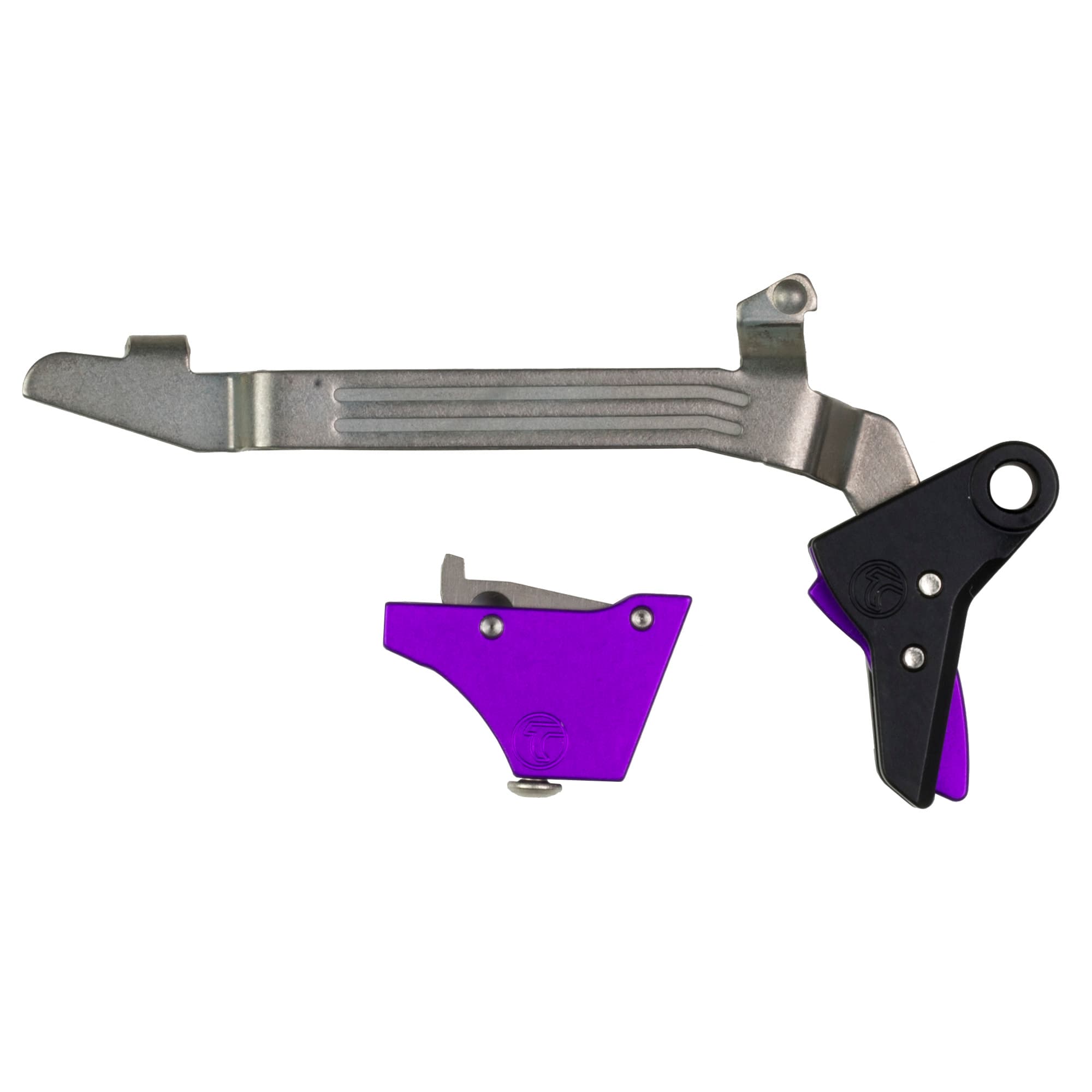 Timney Alpha Competition Trigger Anodized Purple Fits Glock Gen 3 4 Large Frame