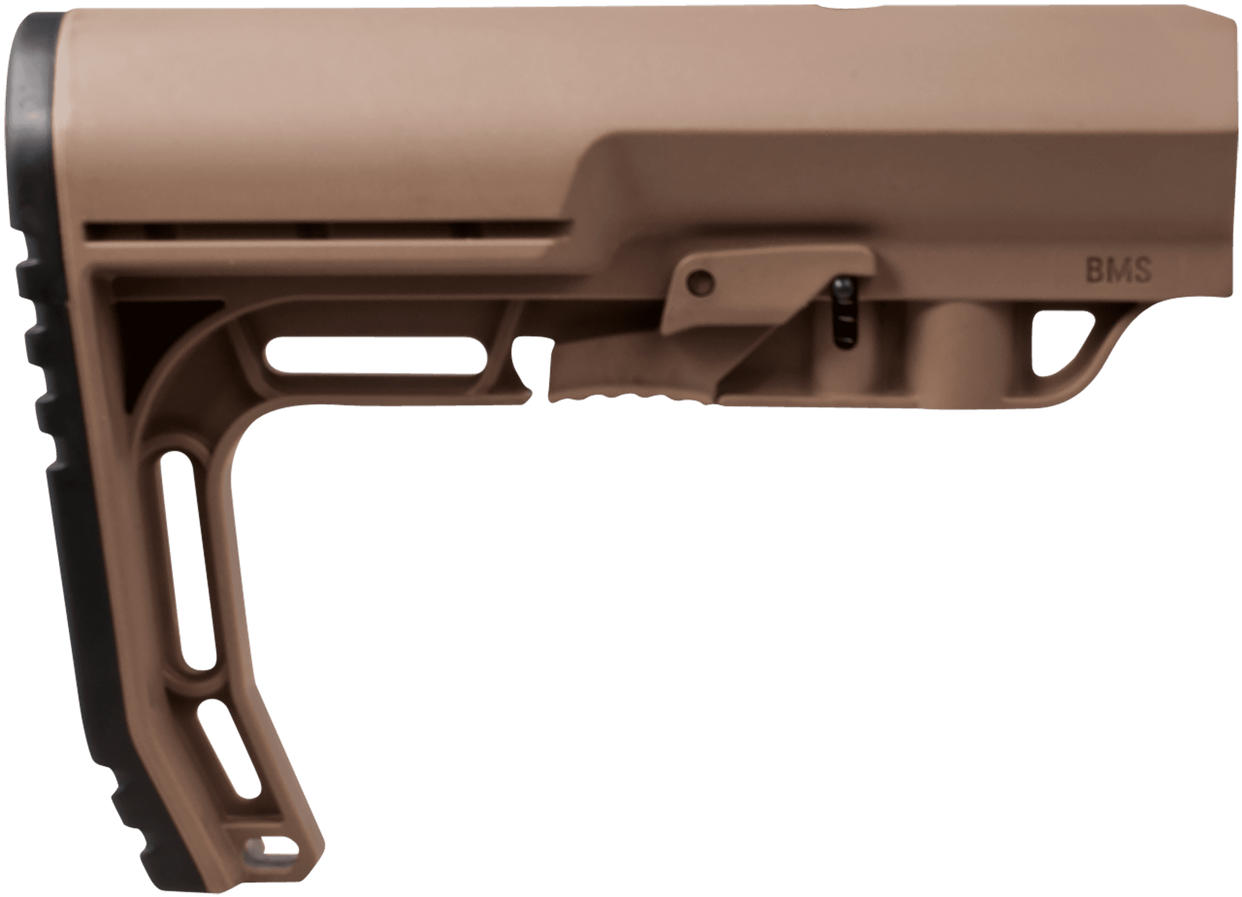 Mission First Tactical BMSSDE Battlelink Minimalist Stock Scorched Dark Earth Collapsible for AR-15 M16 M4 Commercial Tube Not Included
