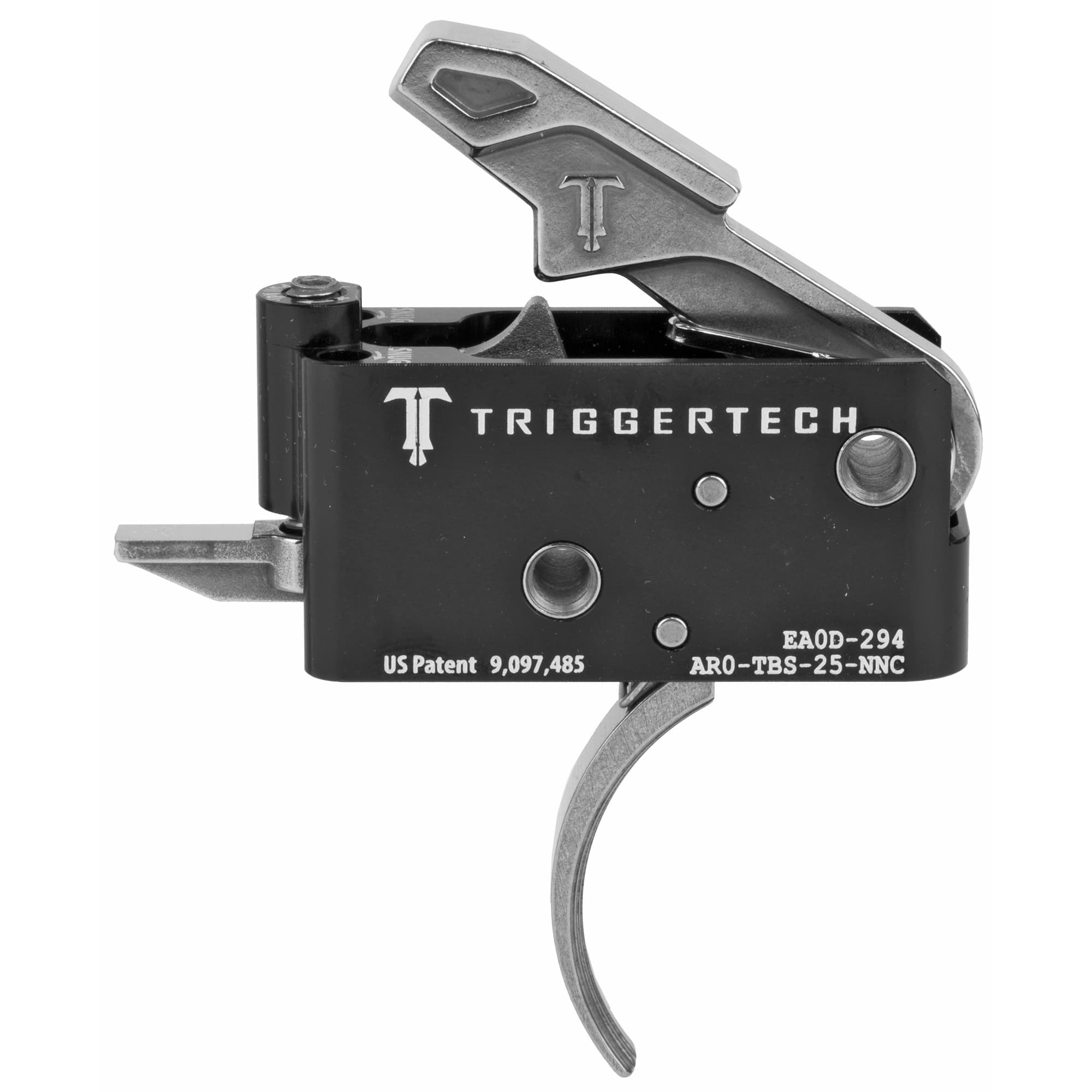 Trigger Tech AR15 Adaptable Two Stage Trigger Stainless Traditional Curved
