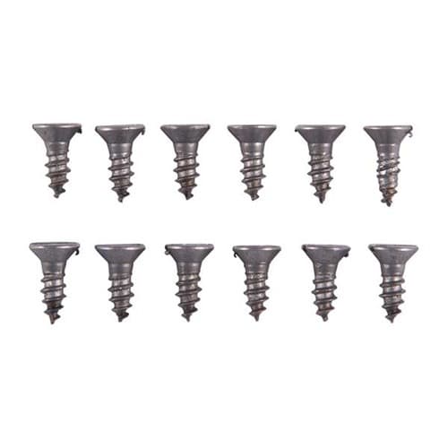 8X1/2'' STEEL FLAT HEAD WOOD SCREWS BLUED 12 PACK