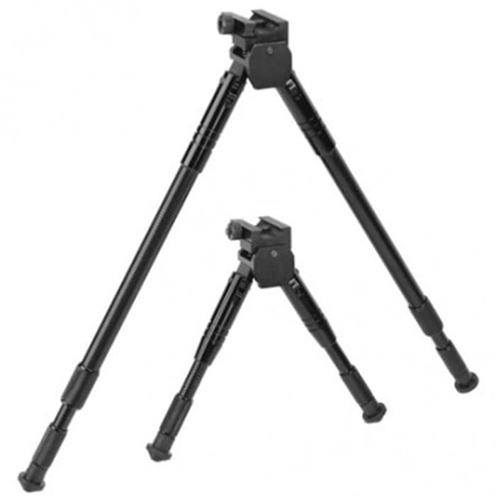 Caldwell 531123 AR Bipod Prone 7.5"-10" Matte Black Aluminum
