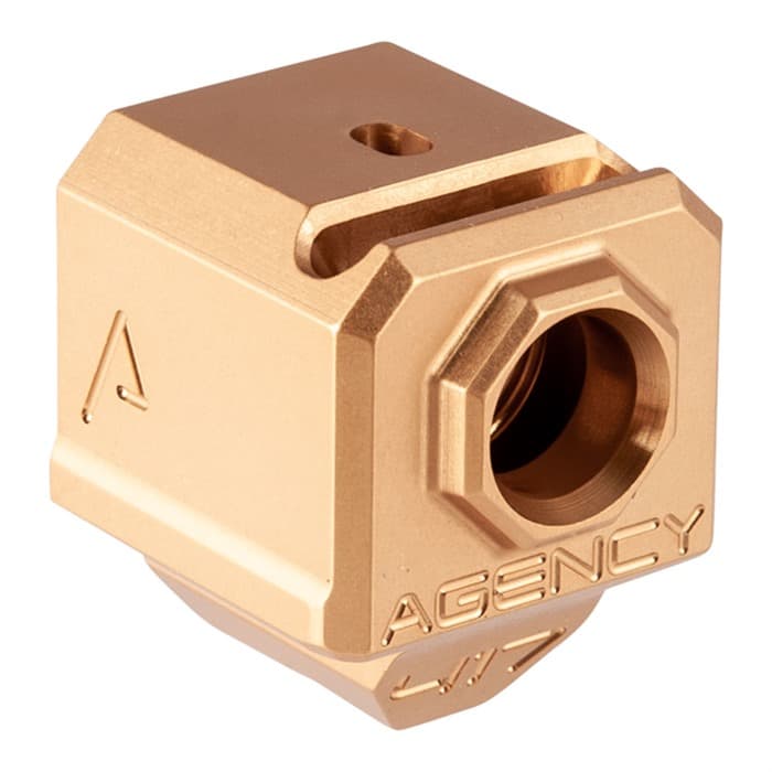 Agency Arms 417S Single Port Comp for Glock Gen 3 9mm Gold