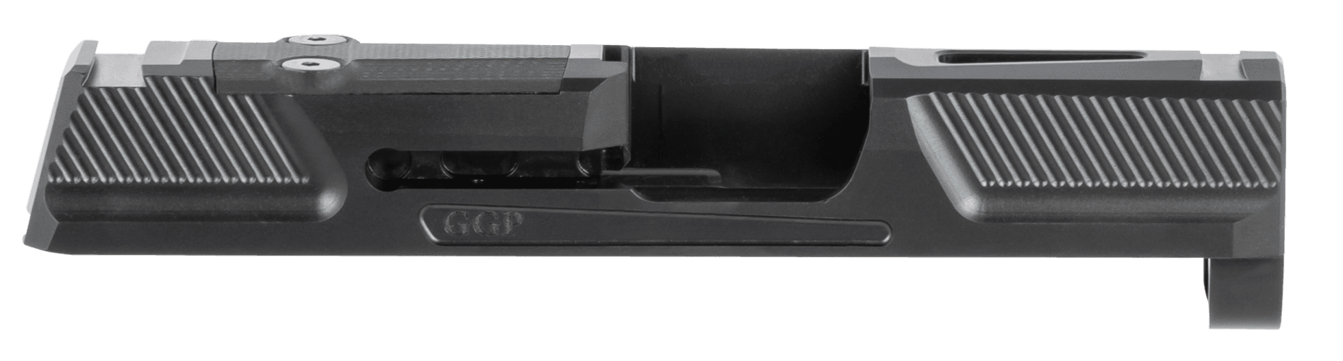 Grey Ghost Gear GGP365BLK2 Slide 17-4 Stainless for Sig P365 Optic Cut RomeoZero RMS-C