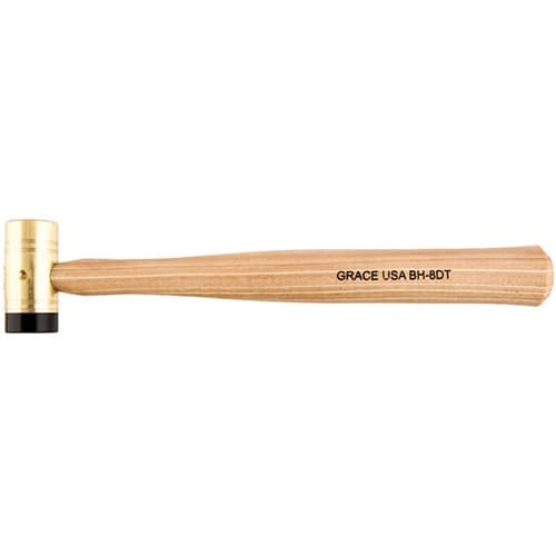 DELRIN TIPPED SOLID BRASS HAMMER-8OZ