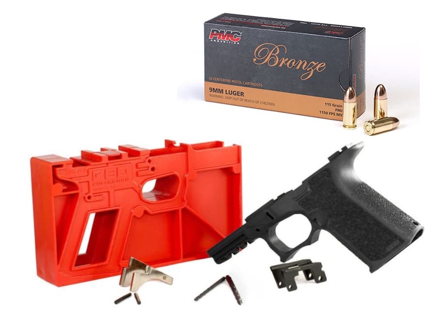 Polymer 80 Pf940c 80Percent Compact Pistol Frame Kit V1 Glock 19 23 Gen3