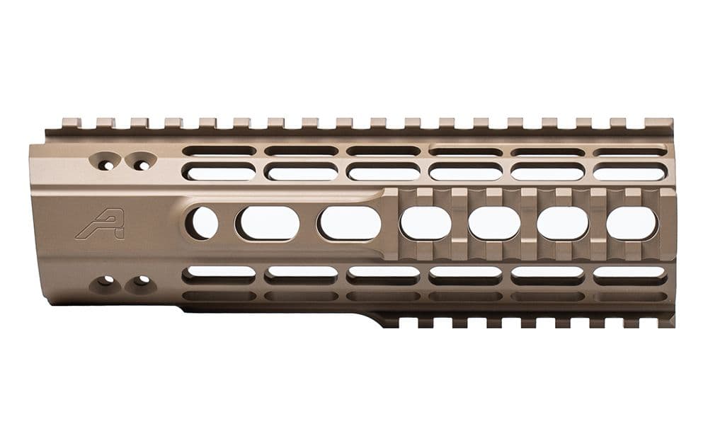 Aero Precision Gen 2 Enhanced Quad Rail AR15 Handguard FDE Cerakote 7 Inch