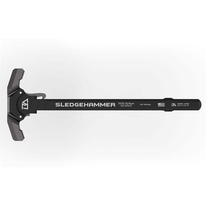 Breek Arms AR-15 Sledgehammer Ambidextrous Short Charging Handle Gray