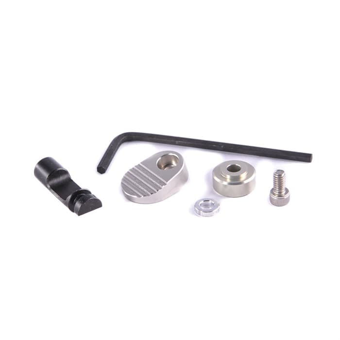 Tandemkross Titan Extended Magazine Release Silver for Ruger MKIV 22/45 Right