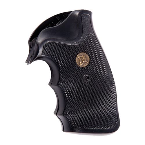 Pachmayr Gripper Checkered Rubber with Finger Grooves for Colt Python Trooper
