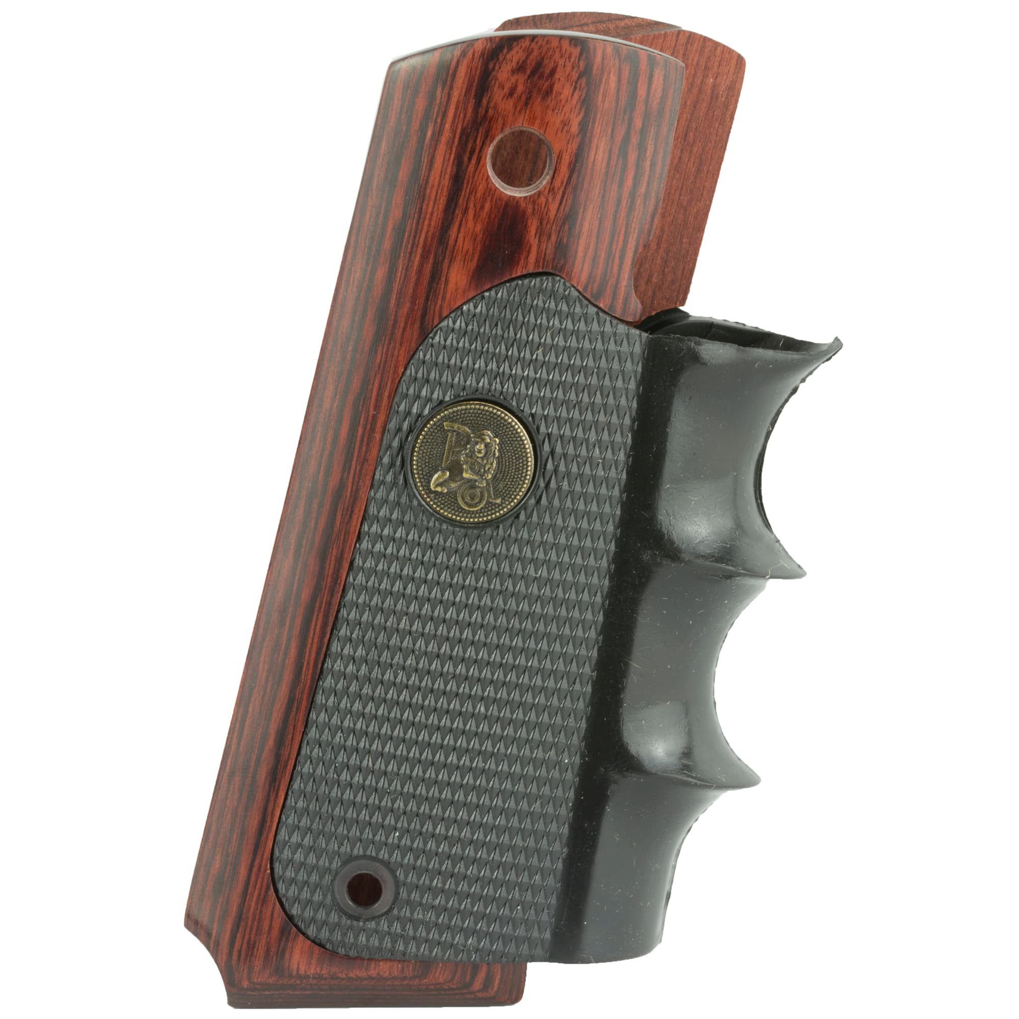 Pachmayr American Legend Grip Wraparound Rubber Rosewood Trim for 1911