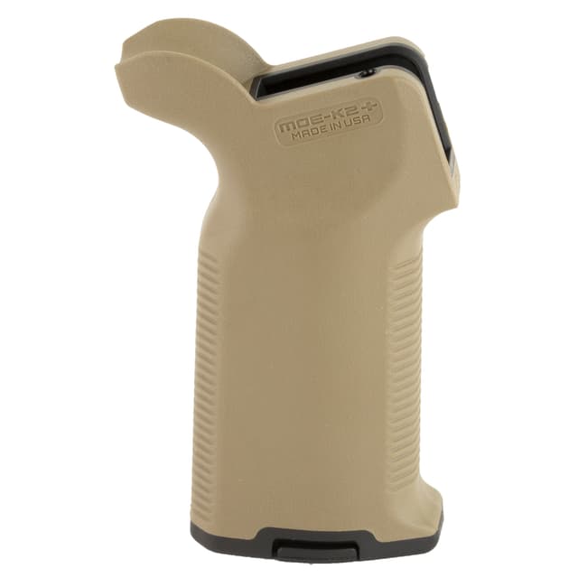 Magpul MAG532-FDE MOE-K2+ Grip Flat Dark Earth Polymer with OverMolded Rubber for AR-15, AR-10, M4, M16, M110, SR25