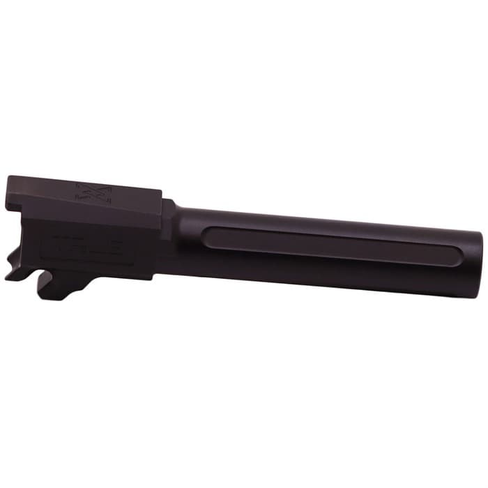 True Precision Glock 43 Barrel 1:10 Rh Nitride 416R Stainless