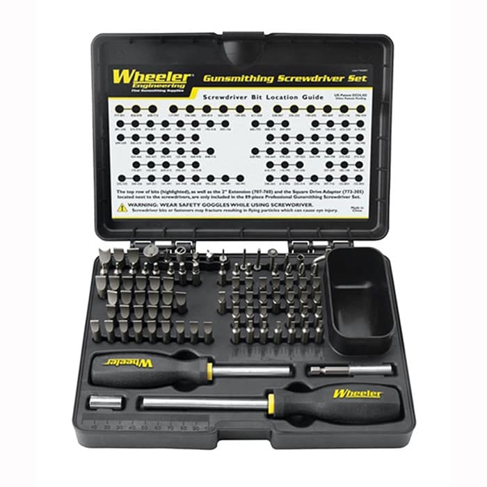 Wheeler 562194 Deluxe Gunsmithing Screwdriver Set 89 Pieces