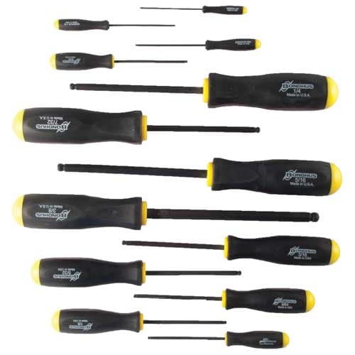 BONDHUS 8-PIECE STANDARD HEX SCREWDRIVER SET - .050-5/32