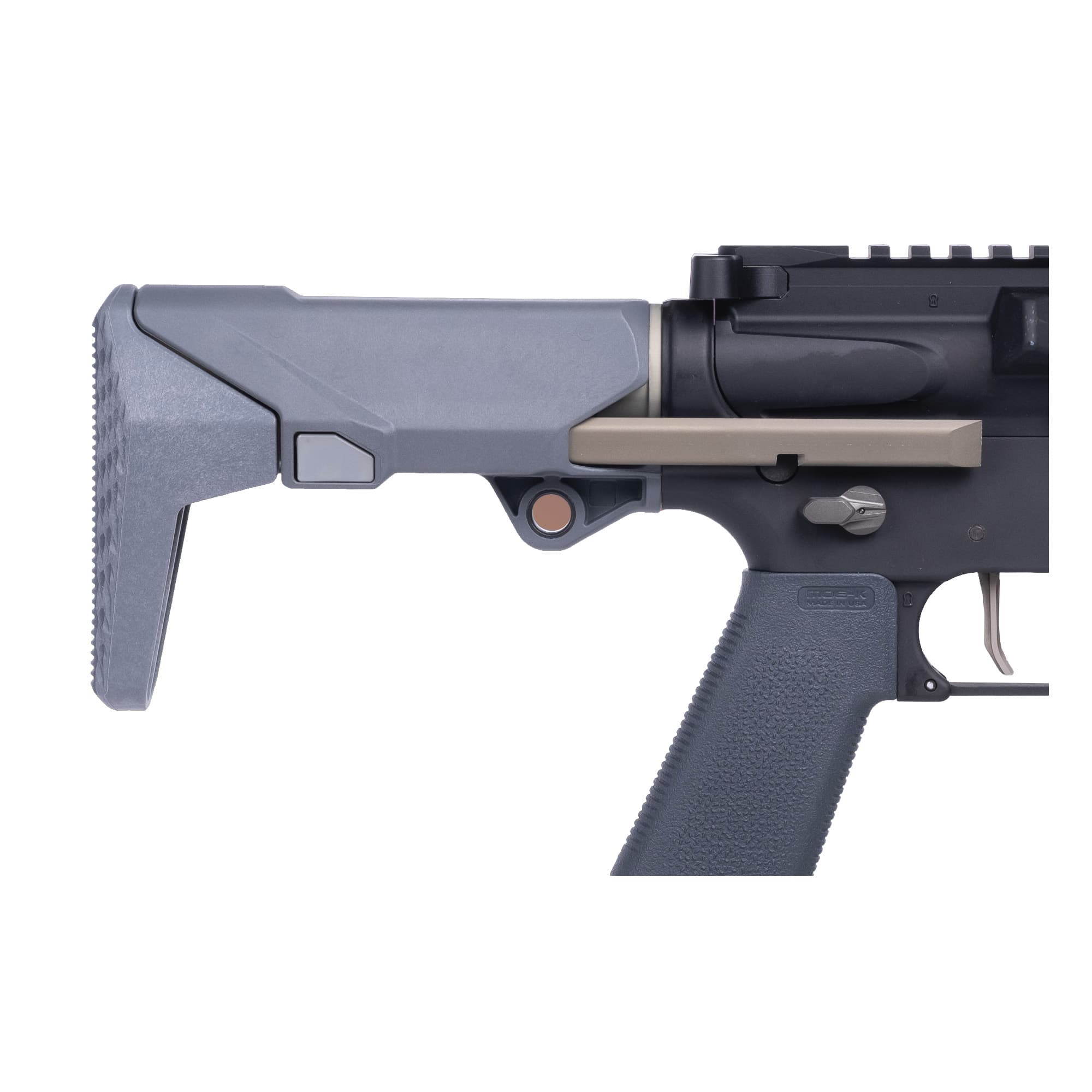 Q LLC Shorty Stock Mil-Spec Gray Compatible with AR M4 Receiver Sets