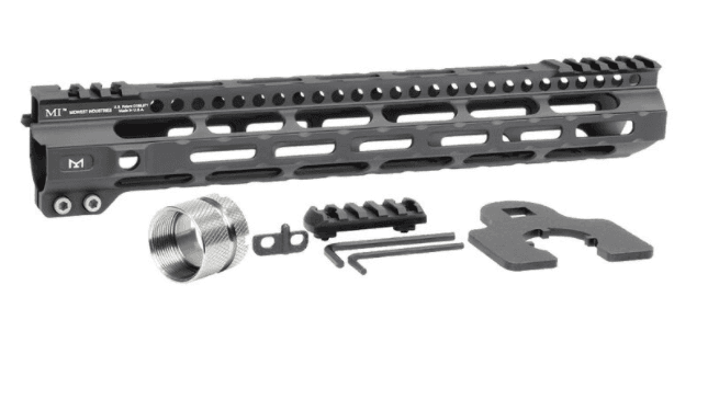 Midwest Industries Ultra Lightweight AR-15 Handguard M-LOK 6061 Aluminum 12.625 Inch