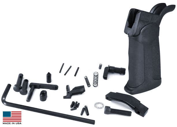 KE Arms AR15 Drop-in Lower Parts Kit XTech Pistol Grip Trigger Not Included