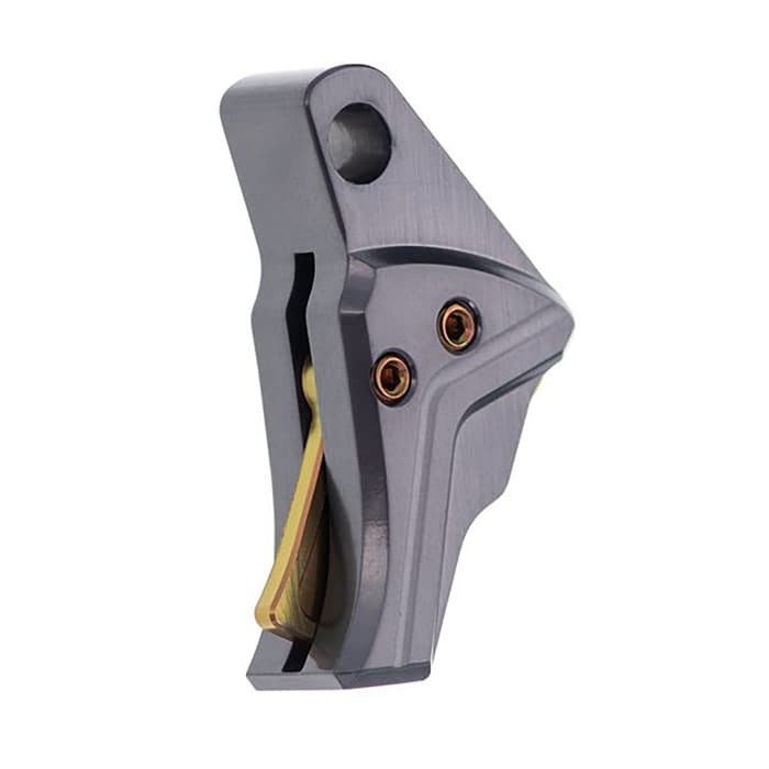Tyrant Designs ITTS Trigger Glock 43 43X 48 Gray Gold Screw