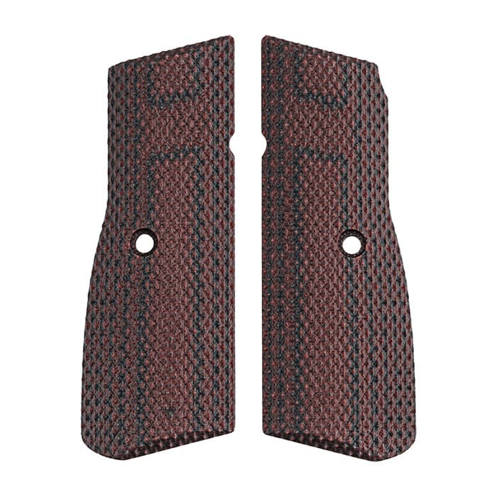 FN Hi-Power G10 Grip Black Cherry Textured Checkered Ambidextrous