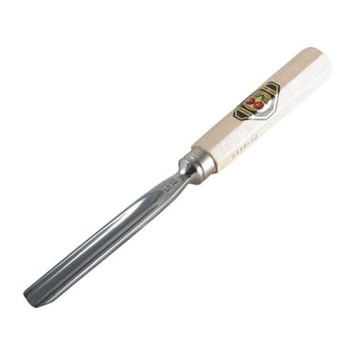 Brownells Gouge Straight Wood Handle 12mm Two Cherries Chisel