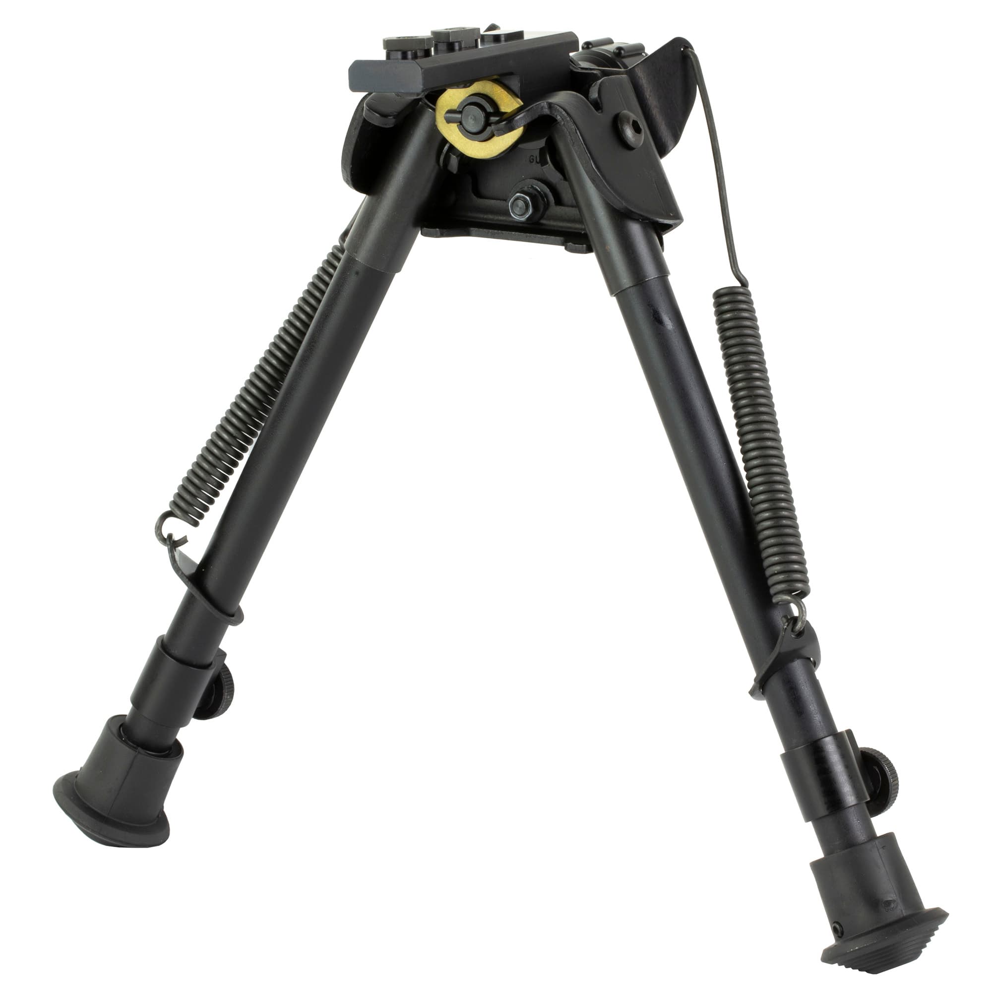Harris Bipods S-L2M-LOK Swivel L M-LOK, 9-13", Black Steel/Aluminum, Self-Leveling Legs, Rubber Feet