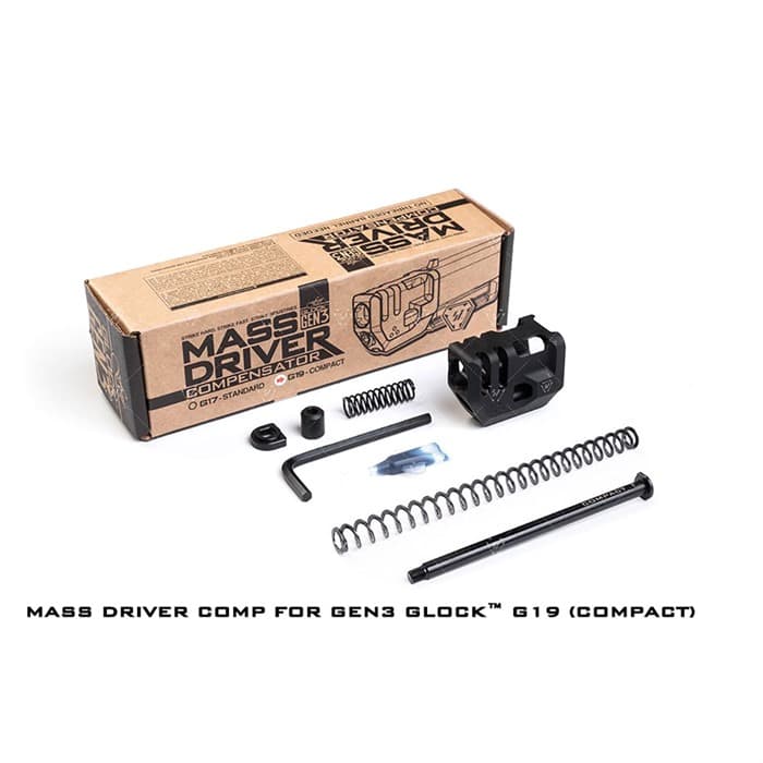 Strike Industries Mass Driver Comp Fits Glock 17 Generation 3 9mm Luger
