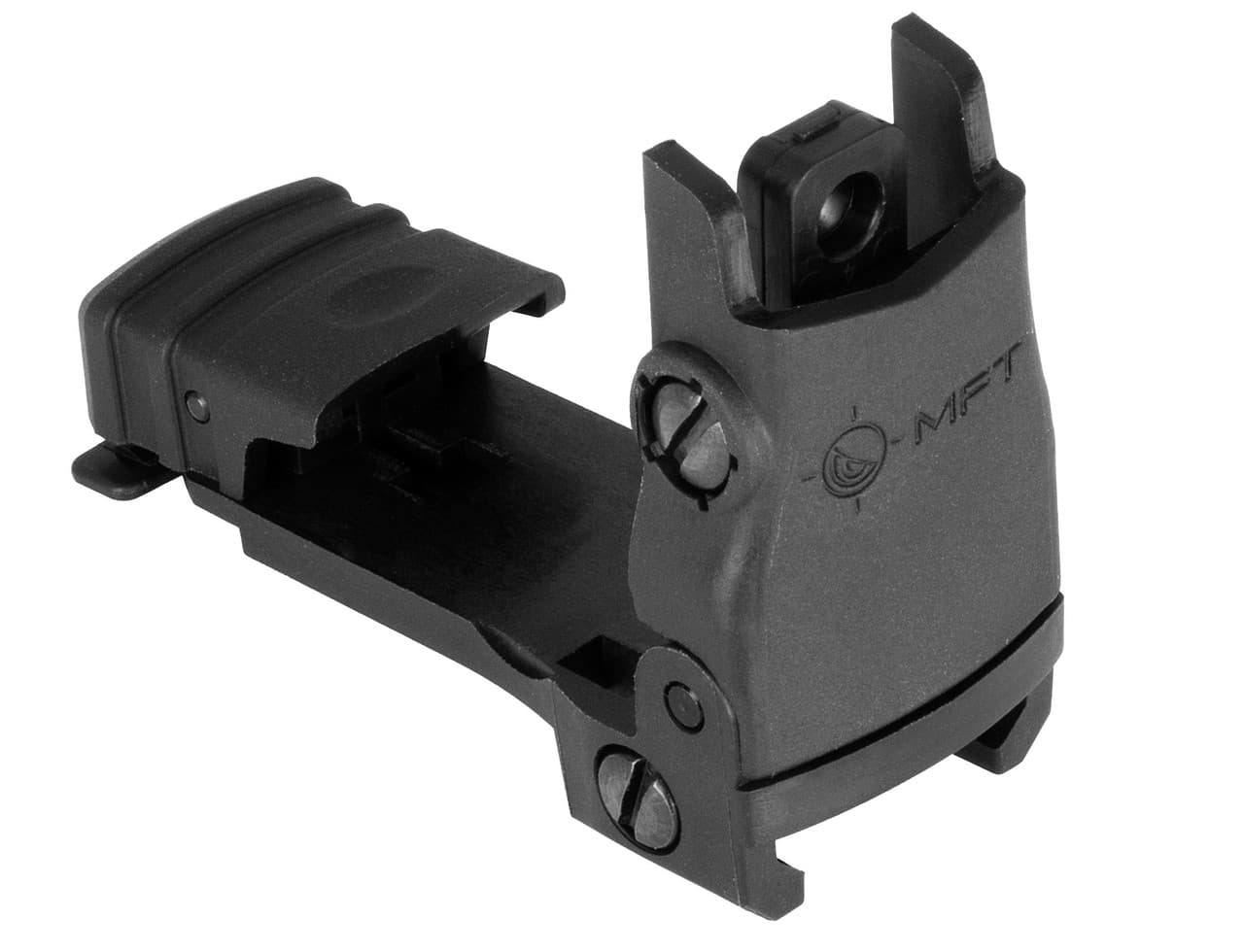 Mission First Tactical Flip Up Rear Sight Dual Peep Same Plane Co Witness