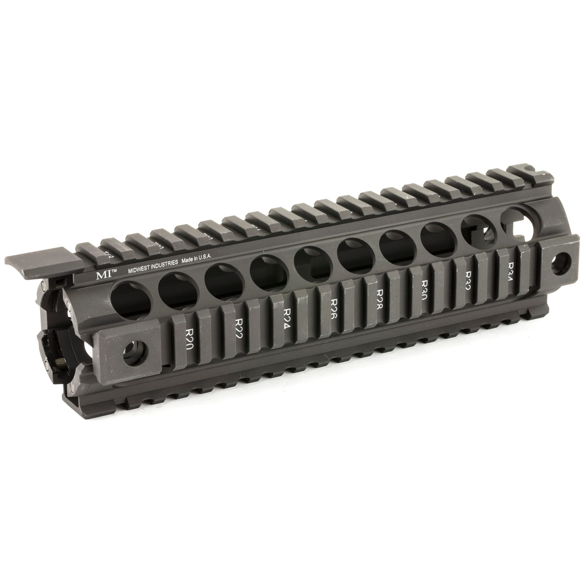 Midwest Industries AR-15 Aluminum Two Piece Drop In Handguard 9 Inch Gen 2 Mid Length