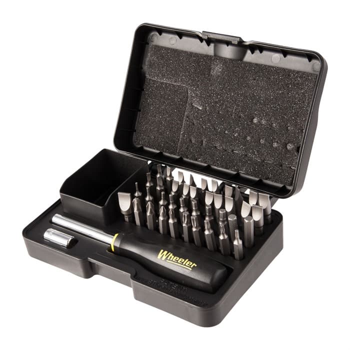 Wheeler 954621 Professional Gunsmithing Screwdriver Set Black Steel Universal 43 Pieces