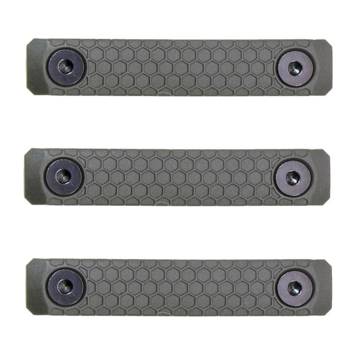 Slate Black Industries Slate Grip MLOK 2 Slot OD Green AR15 Panels 3 Pack