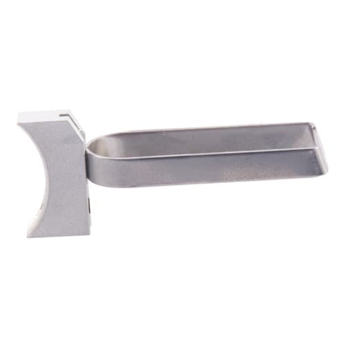 Ed Brown Solid Trigger Short for 1911 Government Officers Silver Curved