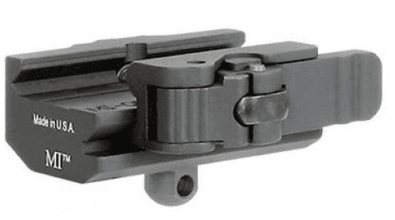Midwest Industries Quick Detach Aluminum Bipod Mount - Black | Fits Harris Type Bipods
